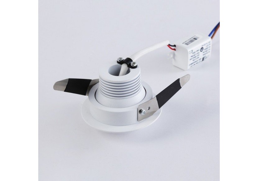Spot encastré LED avec zoom-Réglable-Puce Cree-2700K-3W - B2050-B - Barcelona LED Spot encastré LED avec zoom-Réglable-Puce Cree-2700K-3W - B2050-B - Barcelona LED