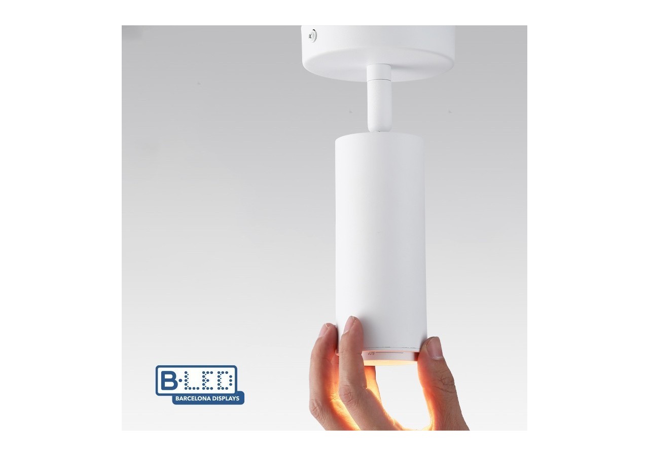 Projecteur avec angle d'éclairage réglable et projecteur articulé 8W 2800K - B2091-B-270 - Barcelona LED