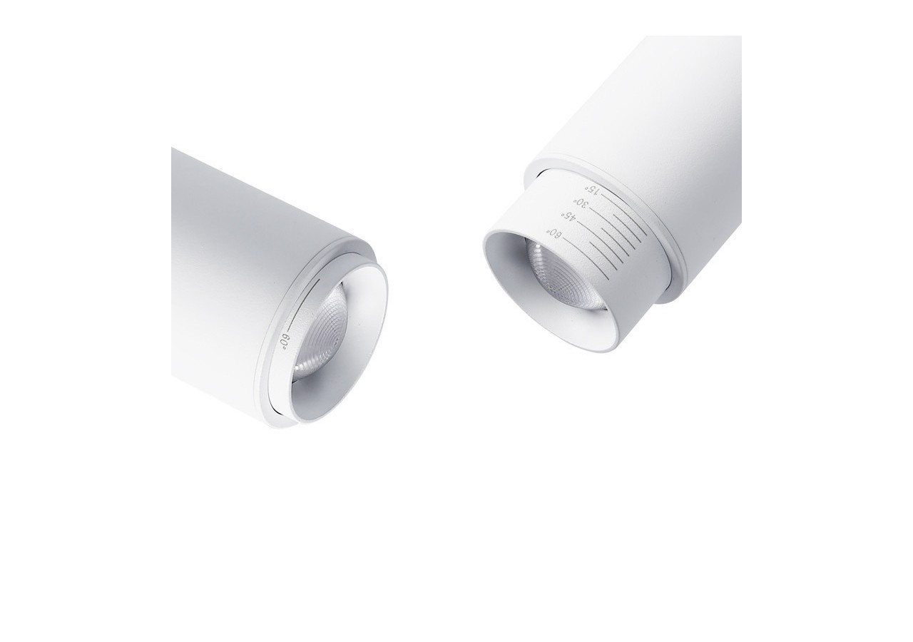 Spot sur rail monophasé avec angle d'éclairage ajustable 8W - B2092-B-270 - Barcelona LED
