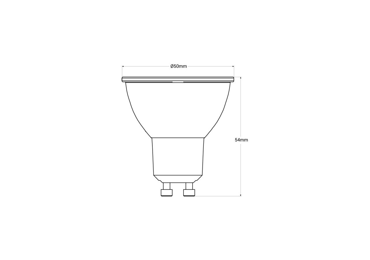 Ampoule LED GU10 6W verre-800lm-PAR16-36 degrés - BSC1-PAR16GU10-36-BF - Barcelona LED