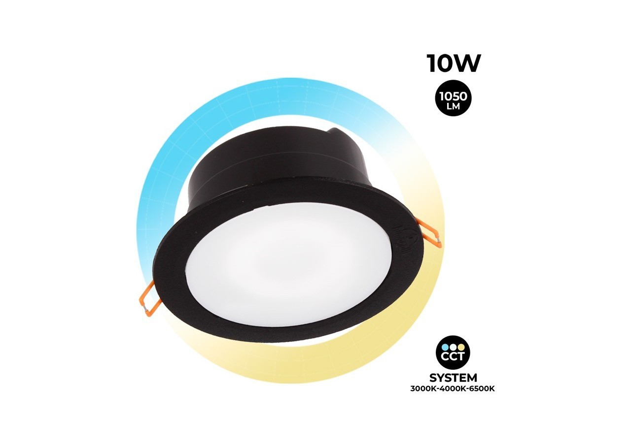 Spot LED encastrable rond étanche CCT Fumagalli 10W et 1050lm - 4L0.000.000.AYD1K - Barcelona LED