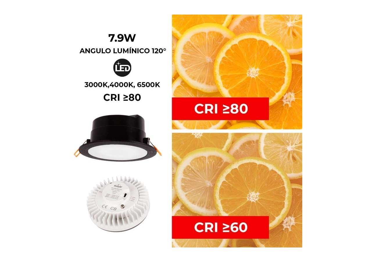 Spot LED encastrable rond étanche CCT Fumagalli 10W et 1050lm - 4L0.000.000.AYD1K - Barcelona LED