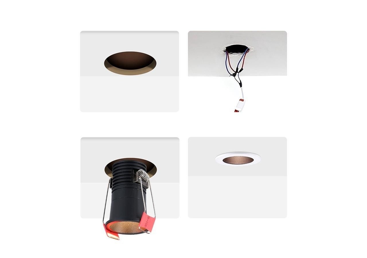 Spot LED encastré-Puce Cree-Faible UGR-2700K-3W - B2053-N - Barcelona LED