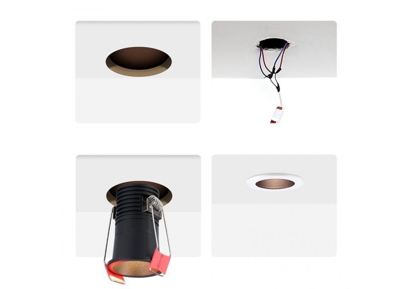 Spot LED encastré-Puce Cree-Faible UGR-2700K-3W - B2053-N - Barcelona LED Spot LED encastré-Puce Cree-Faible UGR-2700K-3W - B2053-N - Barcelona LED