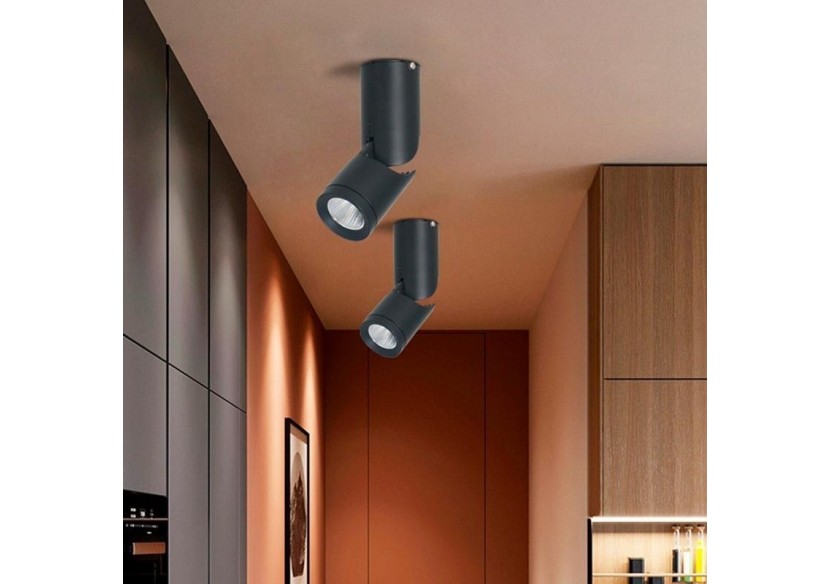 Spot LED de surface orientable-2700K-Puce Cree-15W - B2052-N - Barcelona LED Spot LED de surface orientable-2700K-Puce Cree-15W - B2052-N - Barcelona LED
