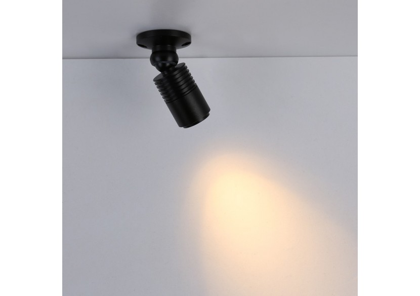 Spot LED de surface avec zoom-Réglable-2700K-3W - B2051-N - Barcelona LED Spot LED de surface avec zoom-Réglable-2700K-3W - B2051-N - Barcelona LED