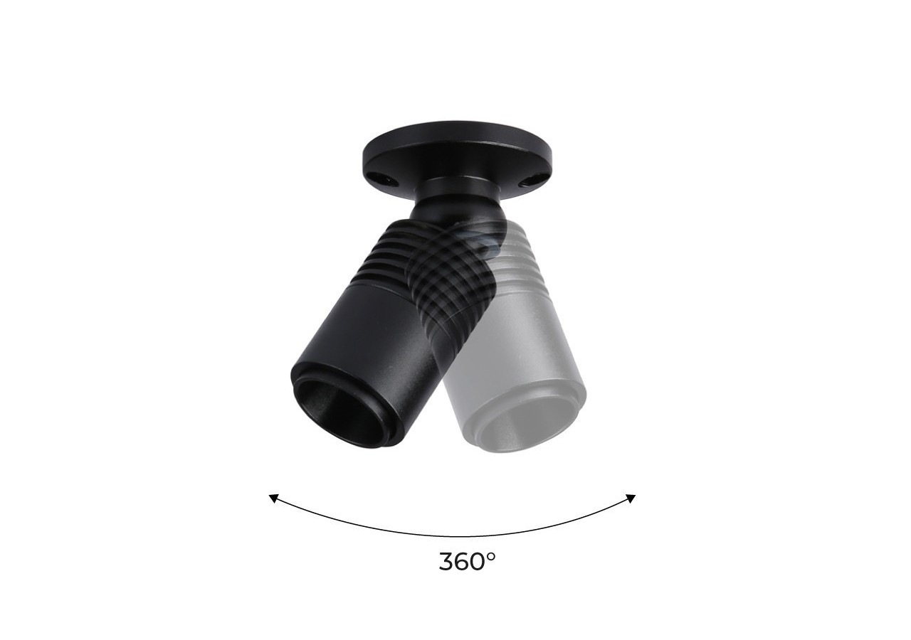 Spot LED de surface avec zoom-Réglable-2700K-3W - B2051-N - Barcelona LED