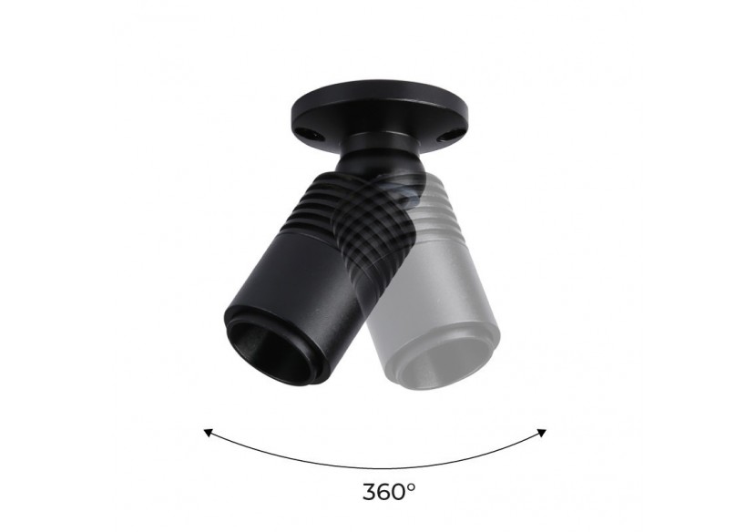 Spot LED de surface avec zoom-Réglable-2700K-3W - B2051-N - Barcelona LED Spot LED de surface avec zoom-Réglable-2700K-3W - B2051-N - Barcelona LED