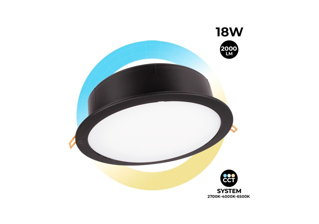 Spot LED encastrable rond étanche CCT Fumagalli "Teresa 260" 18W IP55 - 5L0.000.000.AYE1K - Barcelona LED