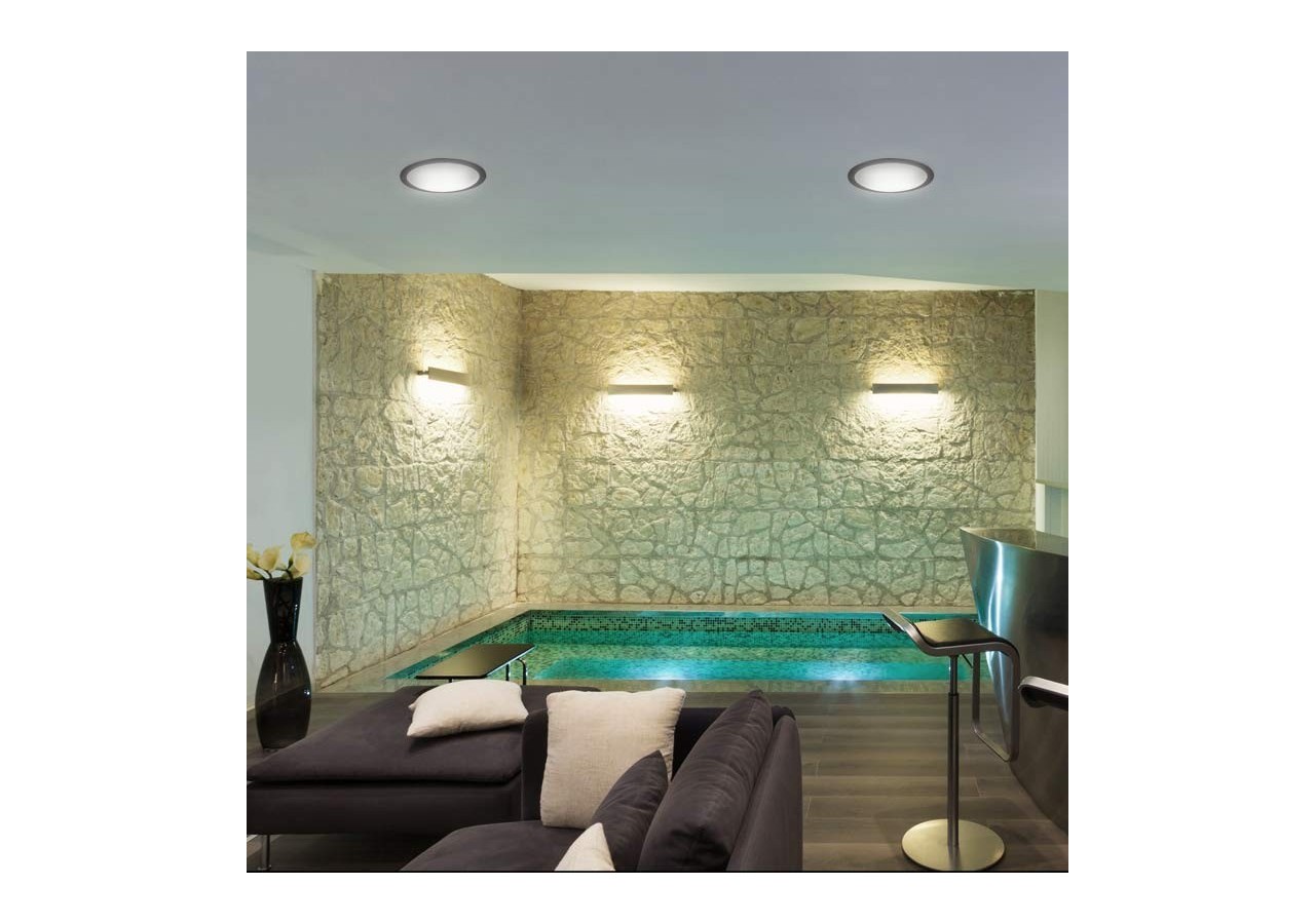 Spot LED encastrable rond étanche CCT Fumagalli "Teresa 260" 18W IP55 - 5L0.000.000.AYE1K - Barcelona LED