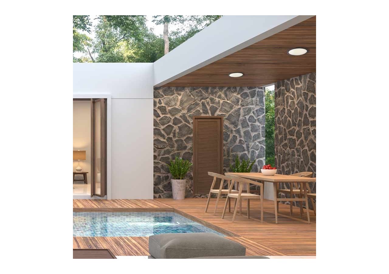 Spot LED encastrable rond étanche CCT Fumagalli "Teresa 260" 18W IP55 - 5L0.000.000.AYE1K - Barcelona LED