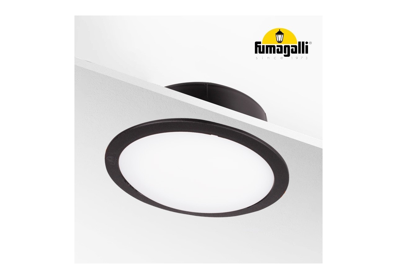 Spot LED encastrable rond étanche CCT Fumagalli "Teresa 260" 18W IP55 - 5L0.000.000.AYE1K - Barcelona LED