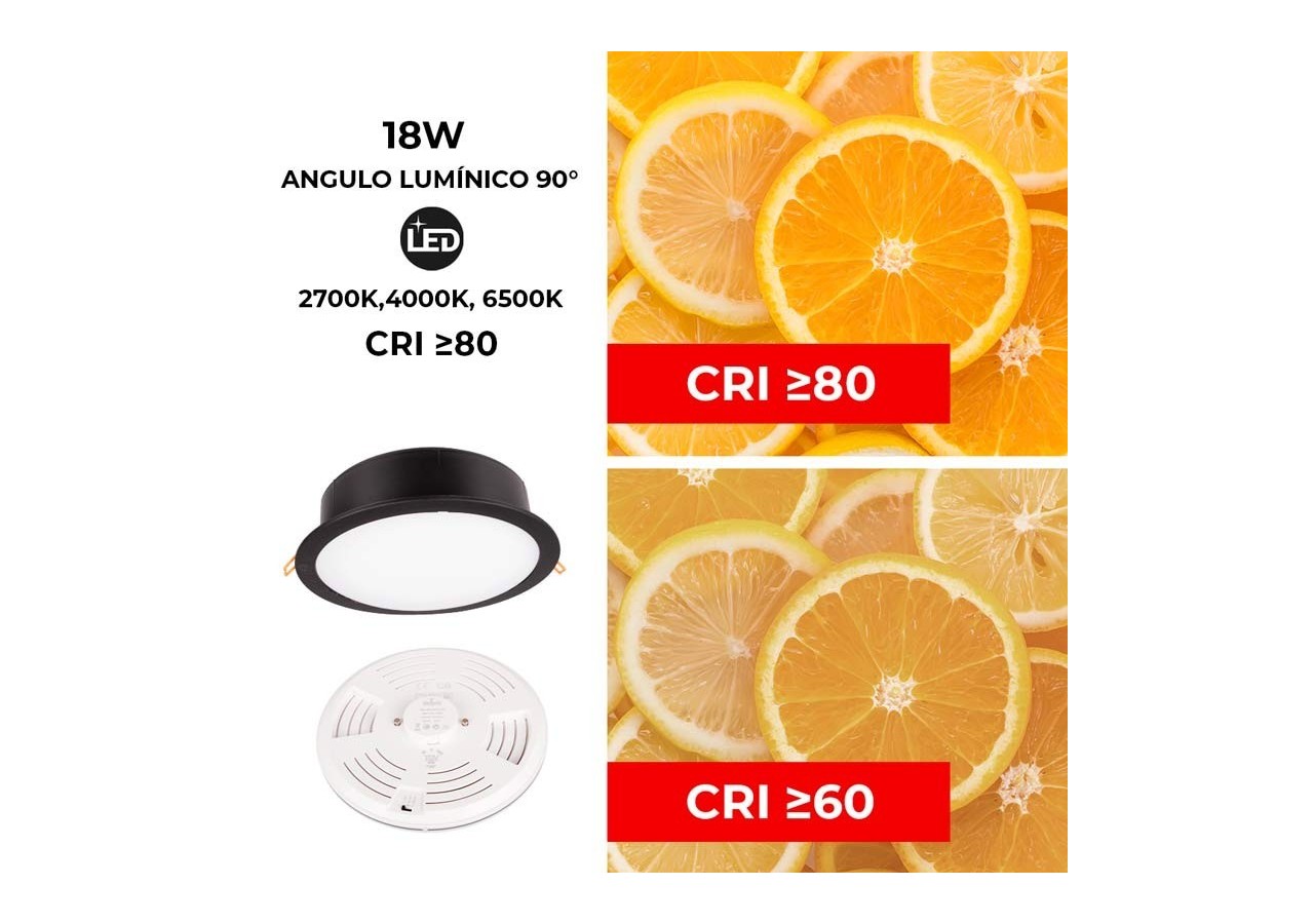 Spot LED encastrable rond étanche CCT Fumagalli "Teresa 260" 18W IP55 - 5L0.000.000.AYE1K - Barcelona LED