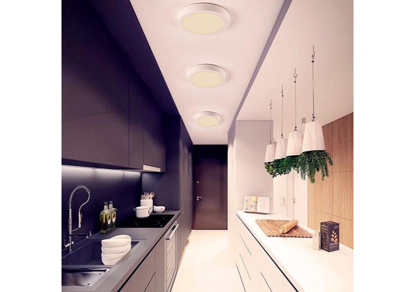 Plafonnier LED en saillie 24W Haute Efficacité - B1230-B-24W-BN - Barcelona LED Plafonnier LED en saillie 24W Haute Efficacité - B1230-B-24W-BN - Barcelona LED