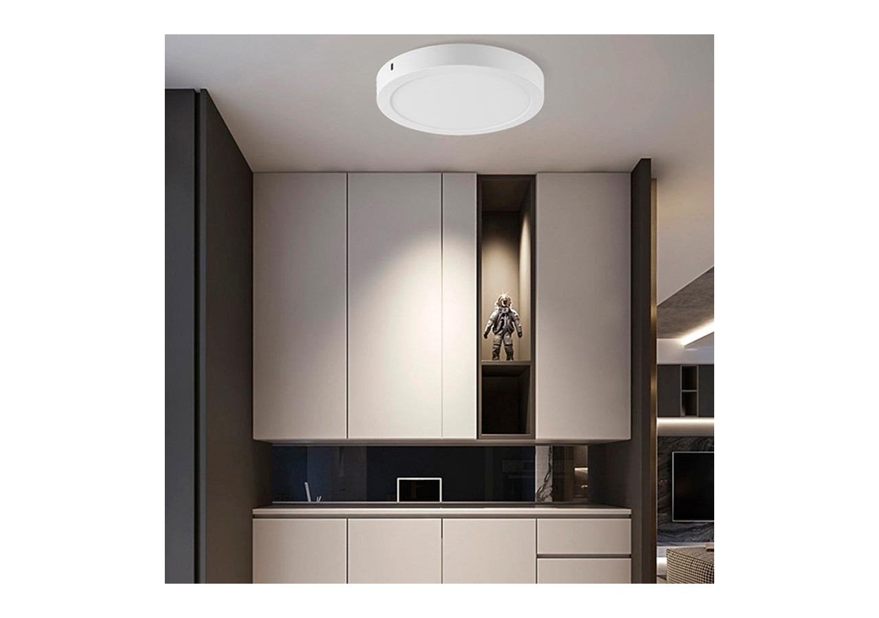 Plafonnier LED en saillie 24W Haute Efficacité - B1230-B-24W-BN - Barcelona LED