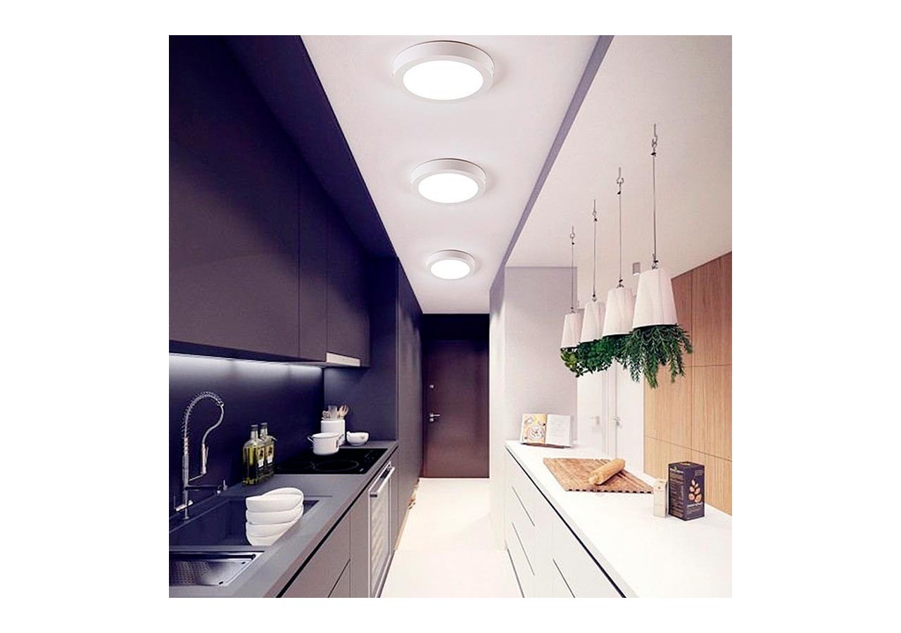 Plafonnier LED en saillie 24W Haute Efficacité - B1230-B-24W-BF - Barcelona LED