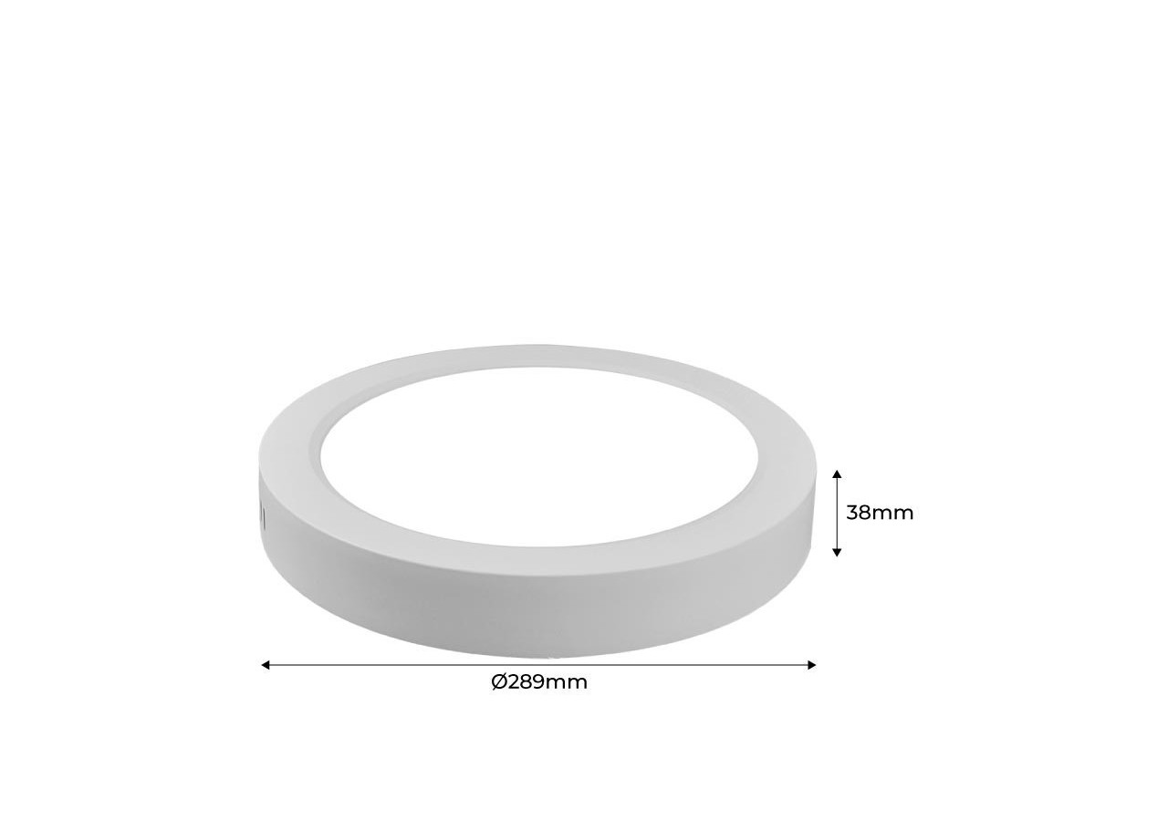 Plafonnier LED en saillie 24W Haute Efficacité - B1230-B-24W-BF - Barcelona LED