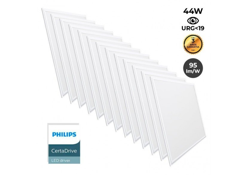 Lot de 20-Panneau LED 60x60 extra-plat-Driver Philips-44W-UGR19 - K5235-BN-20 - Barcelona LED Lot de 20-Panneau LED 60x60 extra-plat-Driver Philips-44W-UGR19 - K5235-BN-20 - Barcelona LED