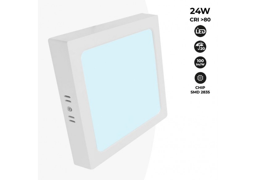 Plafonnier carré LED en saillie 24W Haute Efficacité - B1030-B-24W-BF - Barcelona LED Plafonnier carré LED en saillie 24W Haute Efficacité - B1030-B-24W-BF - Barcelona LED