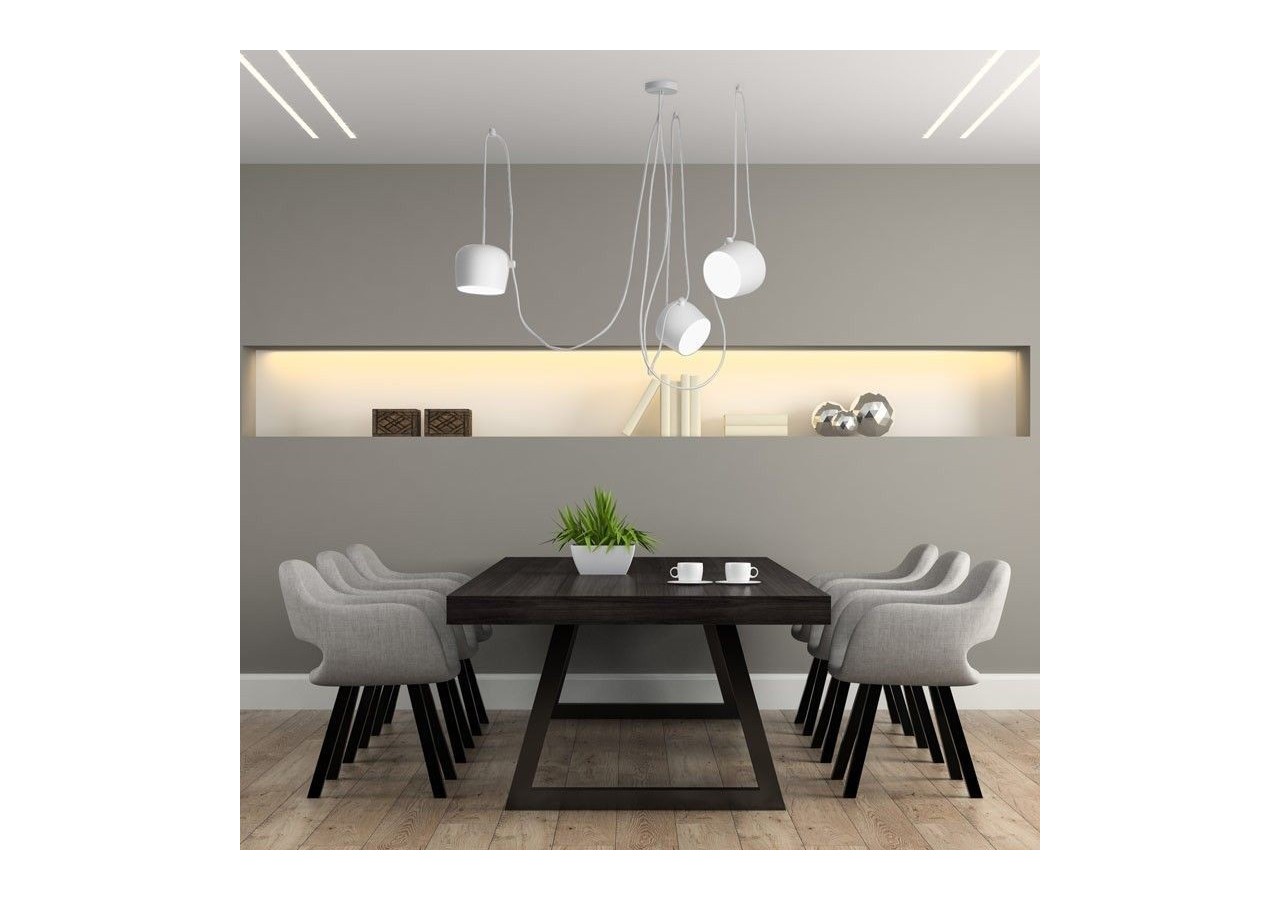 Suspension moderne à 3 lampes "Blus"- E27 - LN6015-B - Barcelona LED