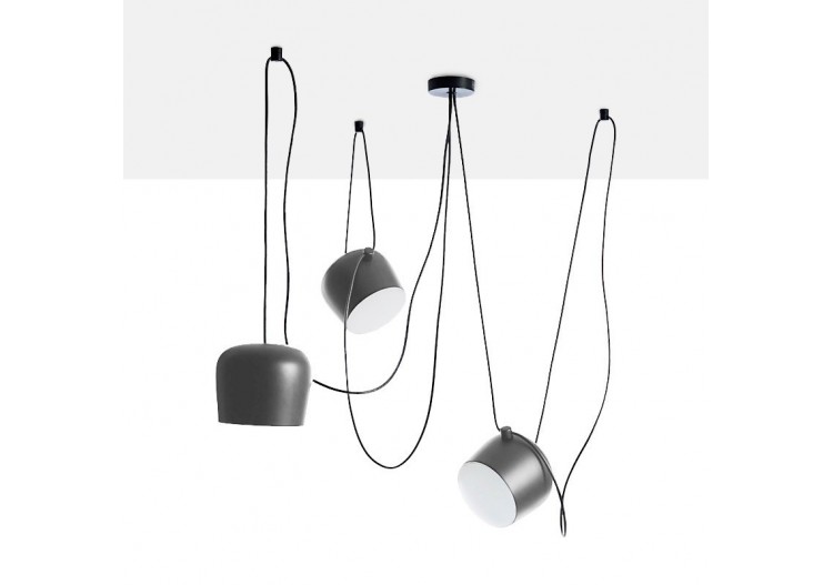 Suspension moderne à 3 lampes "Blus"- E27 - LN6015-G - Barcelona LED