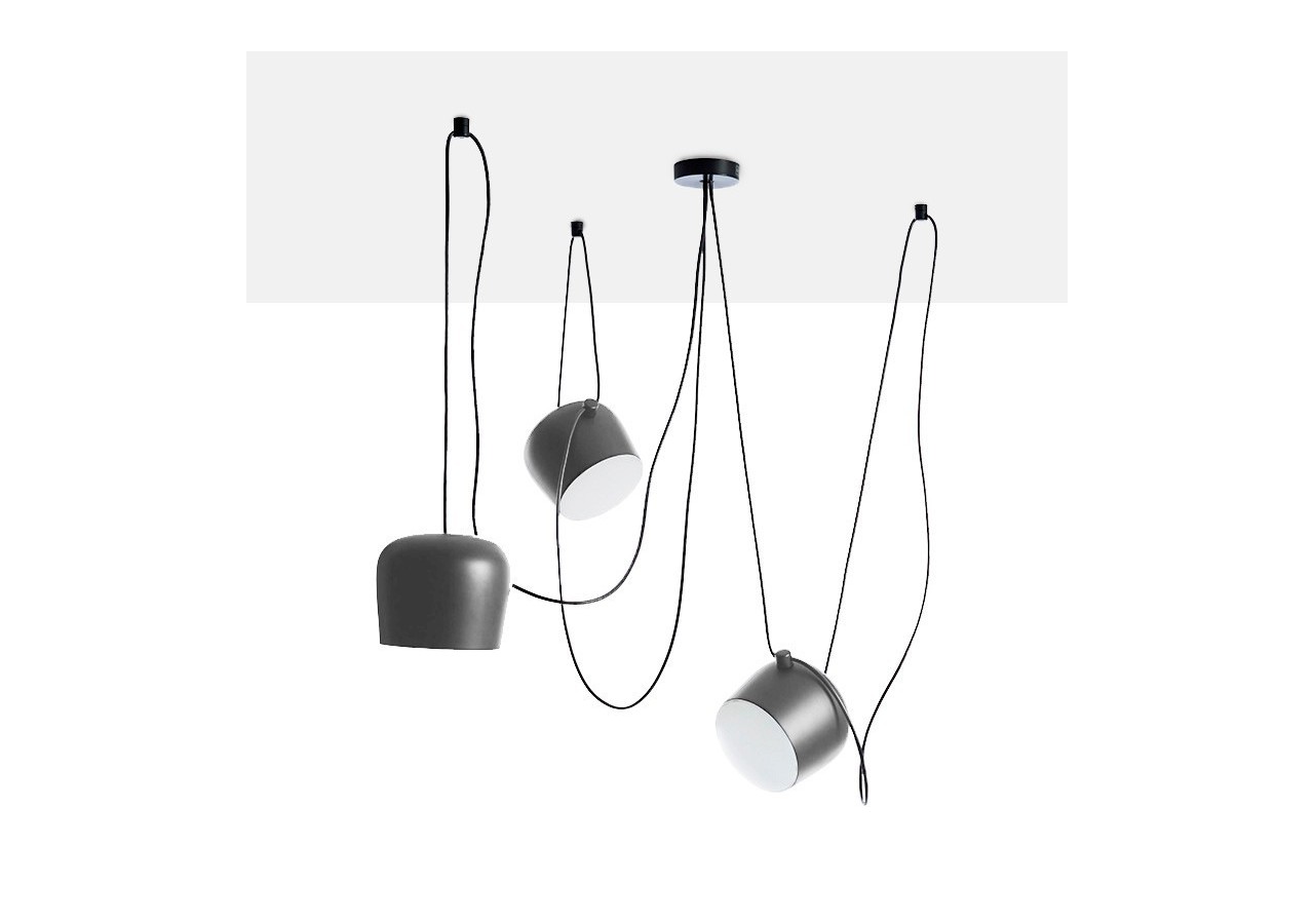 Suspension moderne à 3 lampes "Blus"- E27 - LN6015-G - Barcelona LED