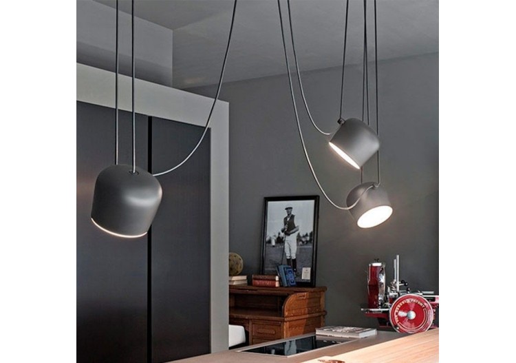 Suspension moderne à 3 lampes "Blus"- E27 - LN6015-G - Barcelona LED 2