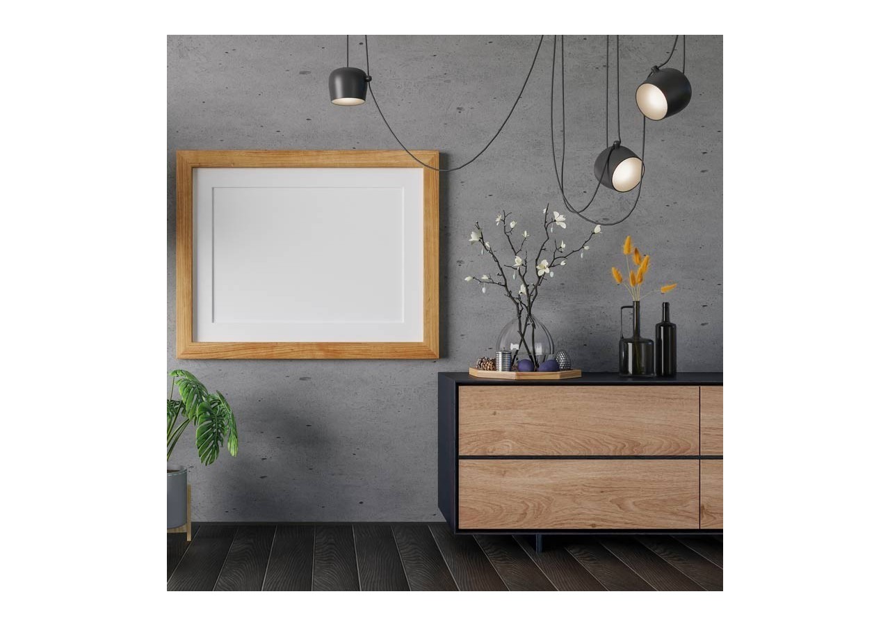 Suspension moderne à 3 lampes "Blus"- E27 - LN6015-G - Barcelona LED