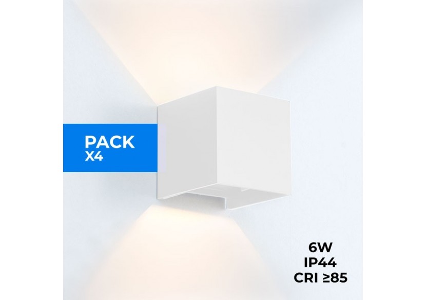 Lot de 4 appliques murales "KURTIN" 6W ouverture lumineuse réglable - K1515-4-B - Barcelona LED Lot de 4 appliques murales "KURTIN" 6W ouverture lumineuse réglable - K1515-4-B - Barcelona LED