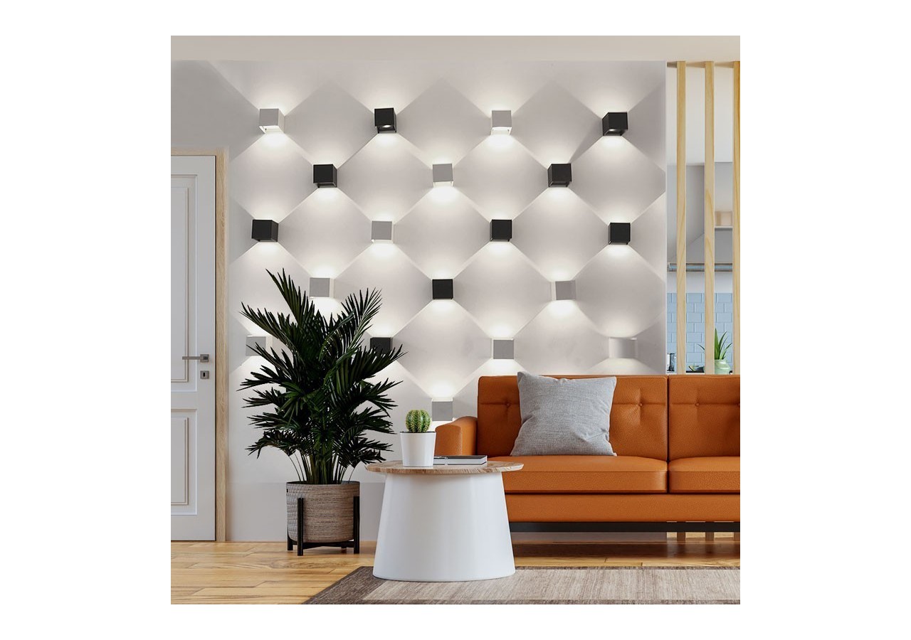 Lot de 8 appliques murales "KURTIN" 6W ouverture lumineuse réglable - K1515-8-B - Barcelona LED