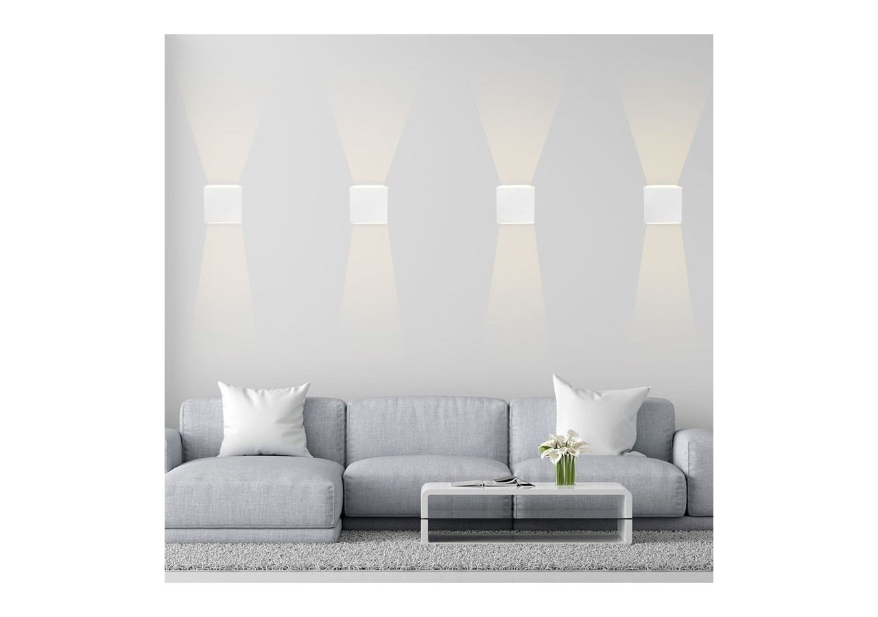 Lot de 8 appliques murales "KURTIN" 6W ouverture lumineuse réglable - K1515-8-B - Barcelona LED