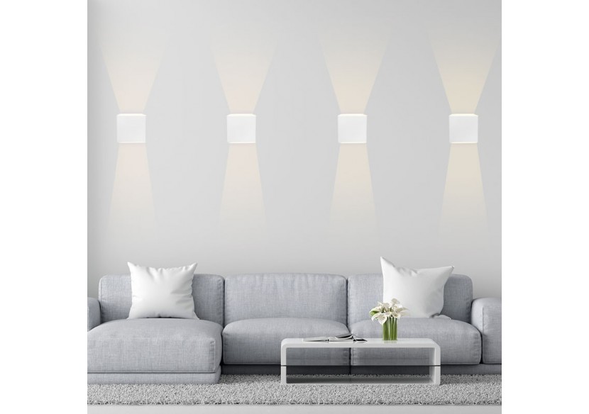 Lot de 8 appliques murales "KURTIN" 6W ouverture lumineuse réglable - K1515-8-B - Barcelona LED Lot de 8 appliques murales "KURTIN" 6W ouverture lumineuse réglable - K1515-8-B - Barcelona LED