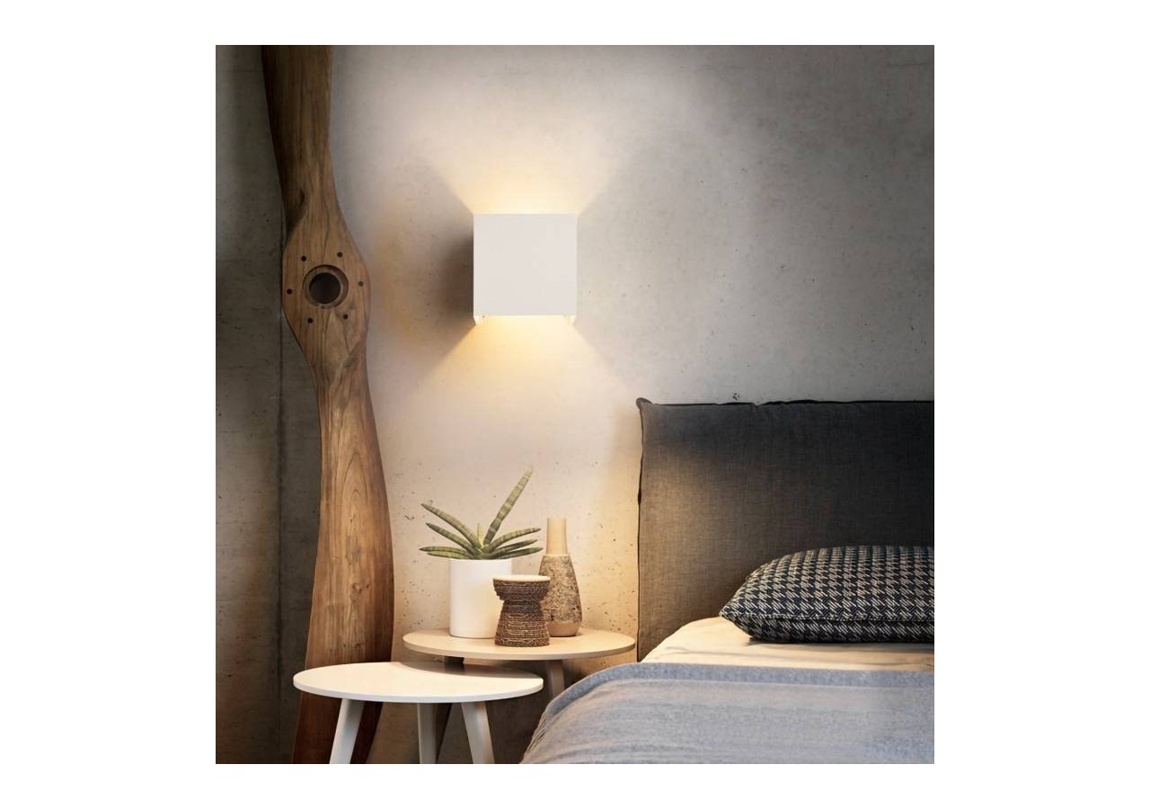 Lot de 8 appliques murales "KURTIN" 6W ouverture lumineuse réglable - K1515-8-B - Barcelona LED