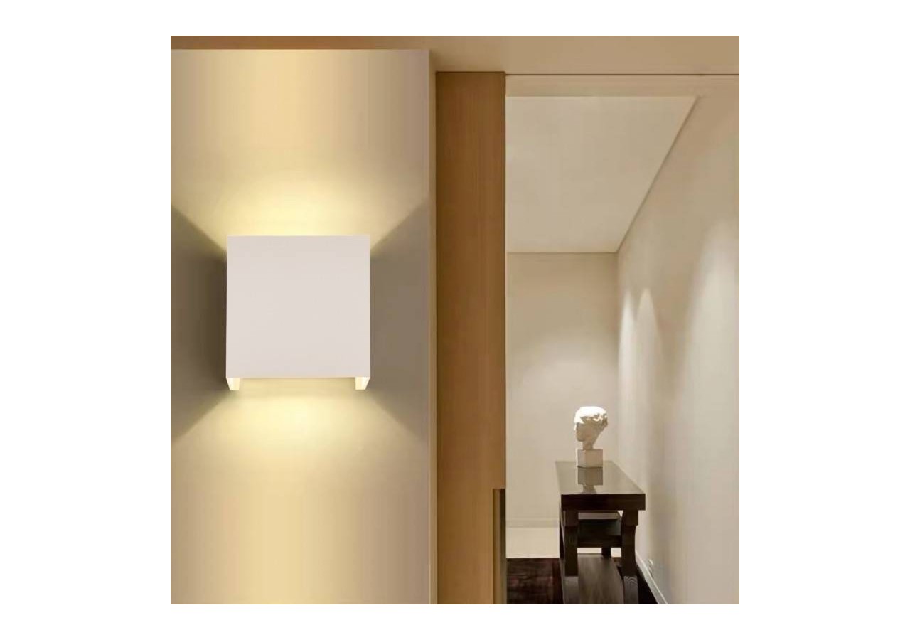 Lot de 8 appliques murales "KURTIN" 6W ouverture lumineuse réglable - K1515-8-B - Barcelona LED