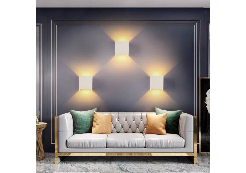 Lot de 8 appliques murales "KURTIN" 6W ouverture lumineuse réglable - K1515-8-B - Barcelona LED Lot de 8 appliques murales "KURTIN" 6W ouverture lumineuse réglable - K1515-8-B - Barcelona LED
