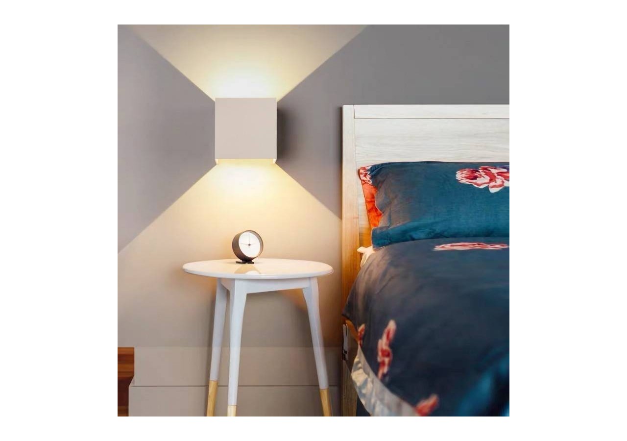 Lot de 8 appliques murales "KURTIN" 6W ouverture lumineuse réglable - K1515-8-B - Barcelona LED