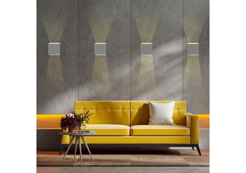 Lot de 8 appliques murales "KURTIN" 6W ouverture lumineuse réglable - K1515-8-G - Barcelona LED Lot de 8 appliques murales "KURTIN" 6W ouverture lumineuse réglable - K1515-8-G - Barcelona LED