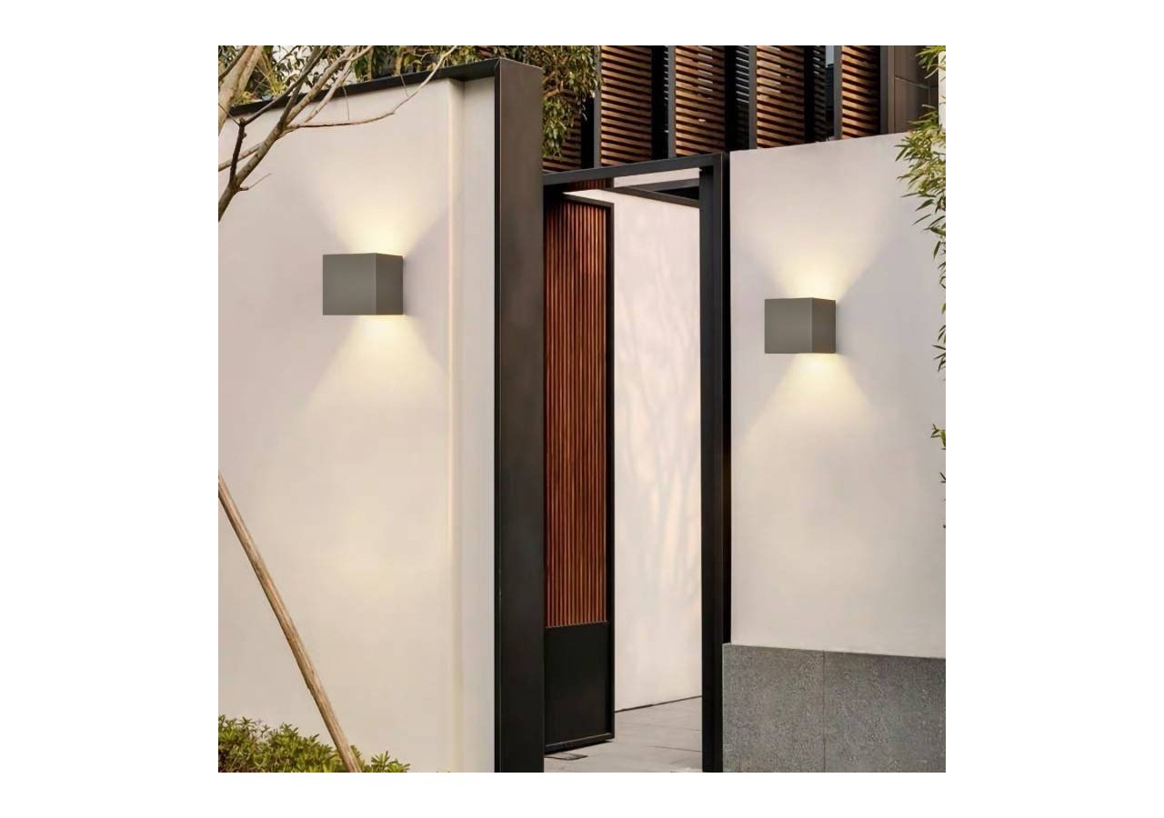Lot de 8 appliques murales "KURTIN" 6W ouverture lumineuse réglable - K1515-8-G - Barcelona LED