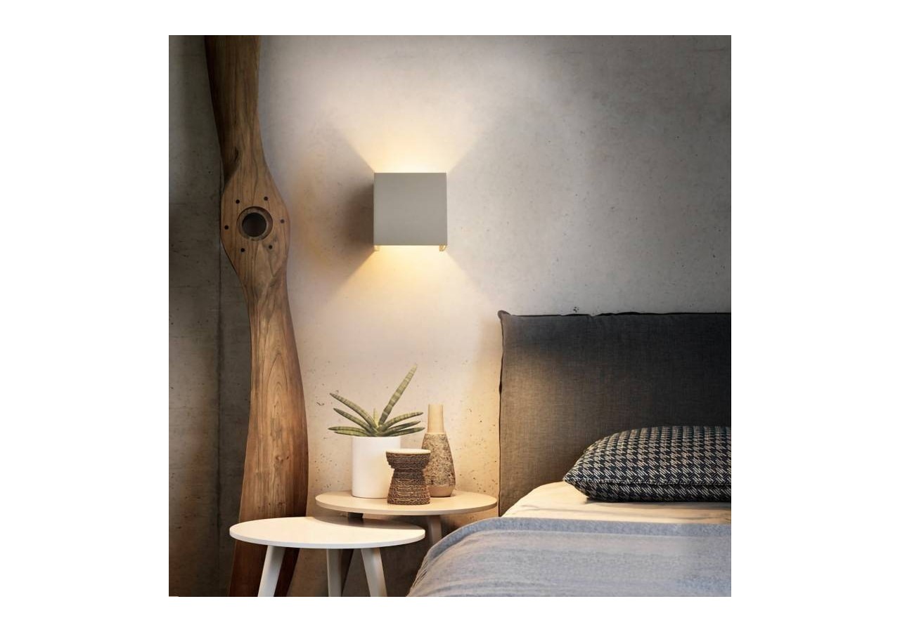 Lot de 8 appliques murales "KURTIN" 6W ouverture lumineuse réglable - K1515-8-G - Barcelona LED