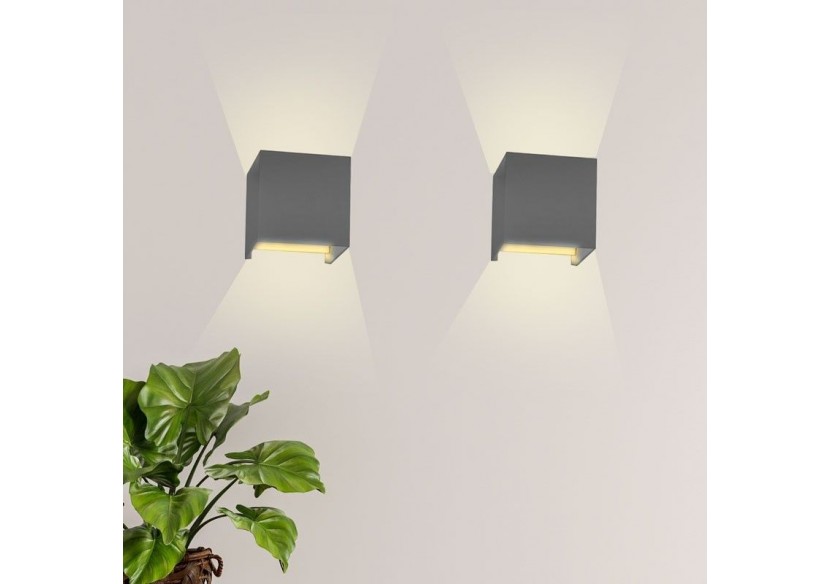 Lot de 2 appliques murales "KURTIN" 6W ouverture lumineuse réglable - K1515-2-G - Barcelona LED Lot de 2 appliques murales "KURTIN" 6W ouverture lumineuse réglable - K1515-2-G - Barcelona LED