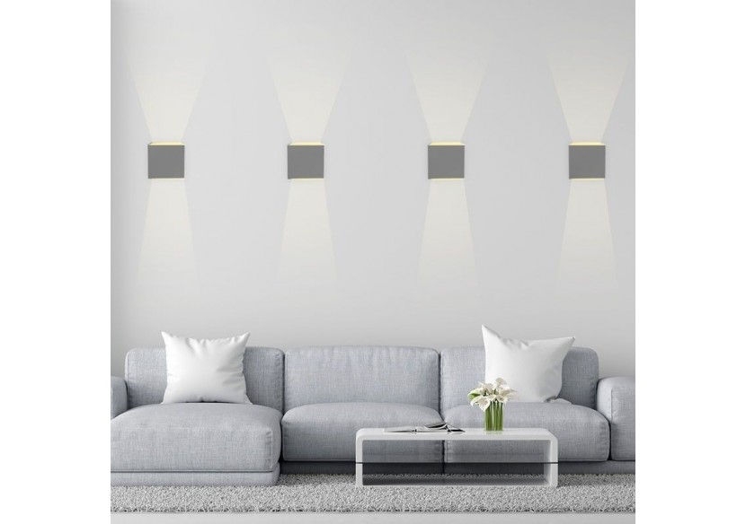 Lot de 2 appliques murales "KURTIN" 6W ouverture lumineuse réglable - K1515-2-G - Barcelona LED Lot de 2 appliques murales "KURTIN" 6W ouverture lumineuse réglable - K1515-2-G - Barcelona LED