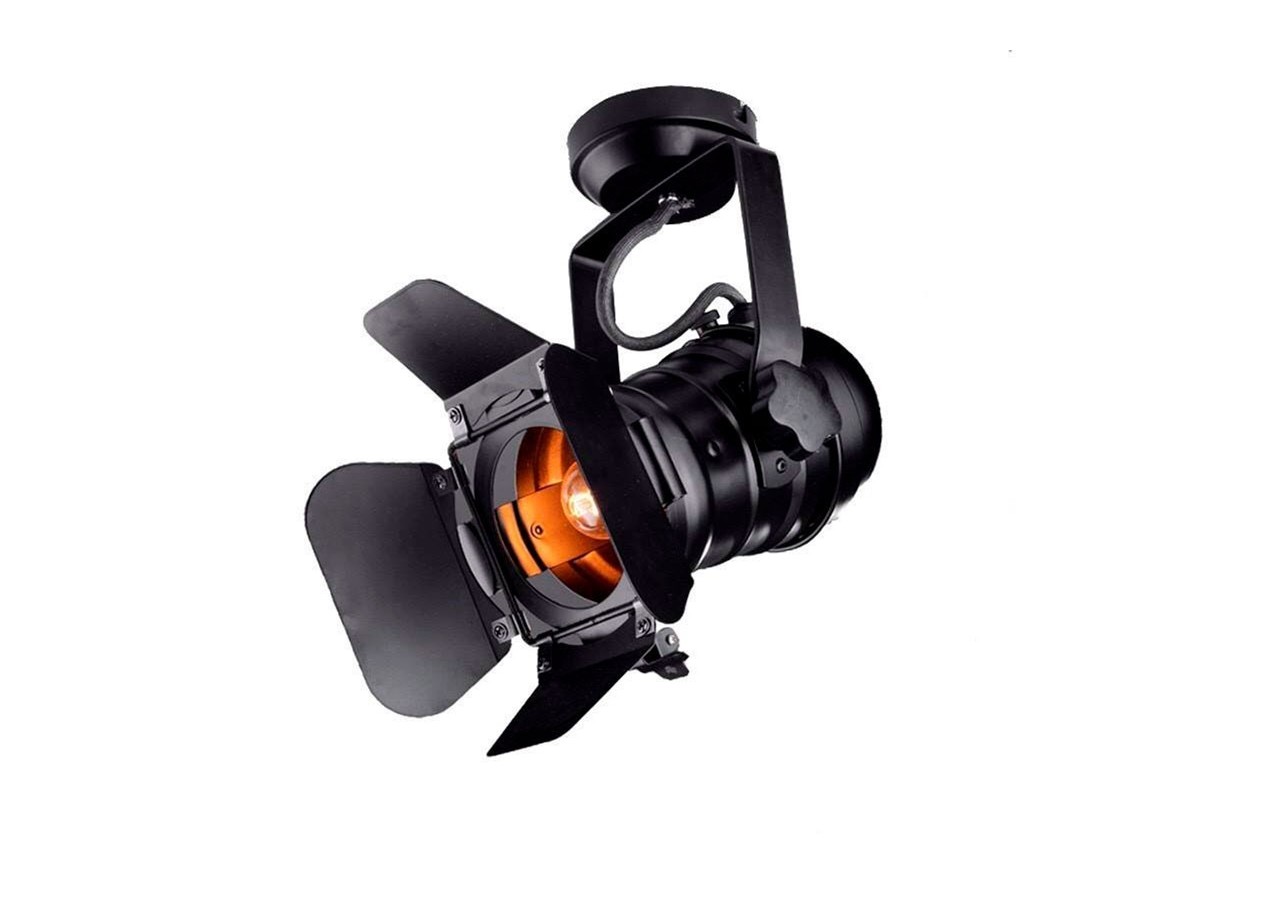 Kit projecteur "CINEMA" orientable pour rail avec ampoule LED PAR30 E27 - K233-BC - Barcelona LED