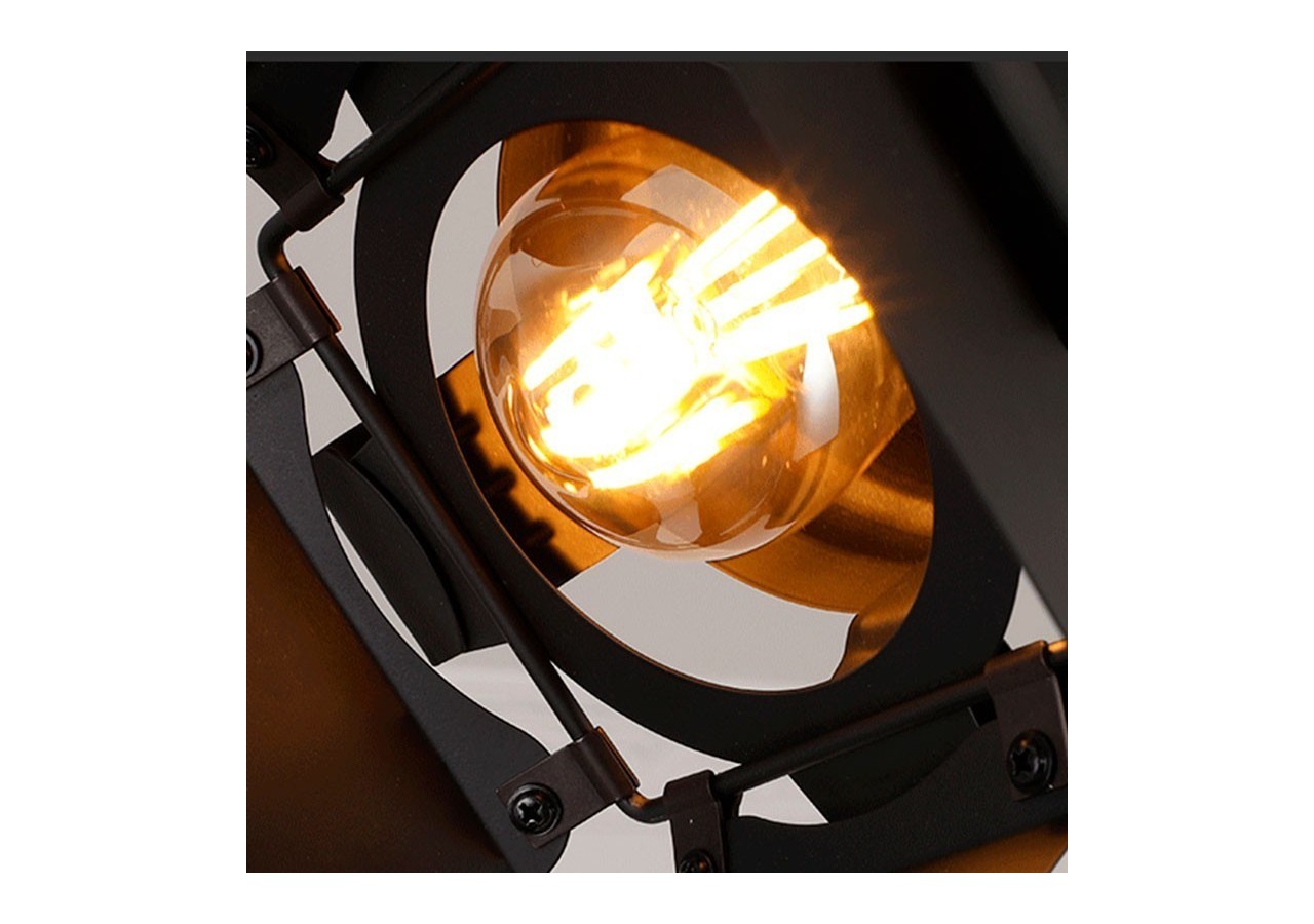 Kit projecteur "CINEMA" orientable pour rail monophasé avec ampoule LED PAR30 E27 - K233-MON-BC - Barcelona LED