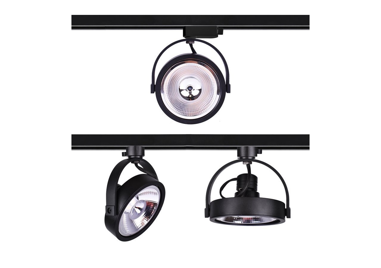 Projecteur LED sur rail monophasé AR111 GU10 - B00582-N - Barcelona LED