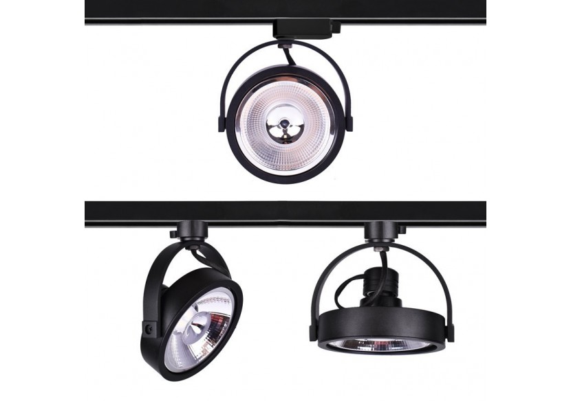 Projecteur LED sur rail monophasé AR111 GU10 - B00582-N - Barcelona LED