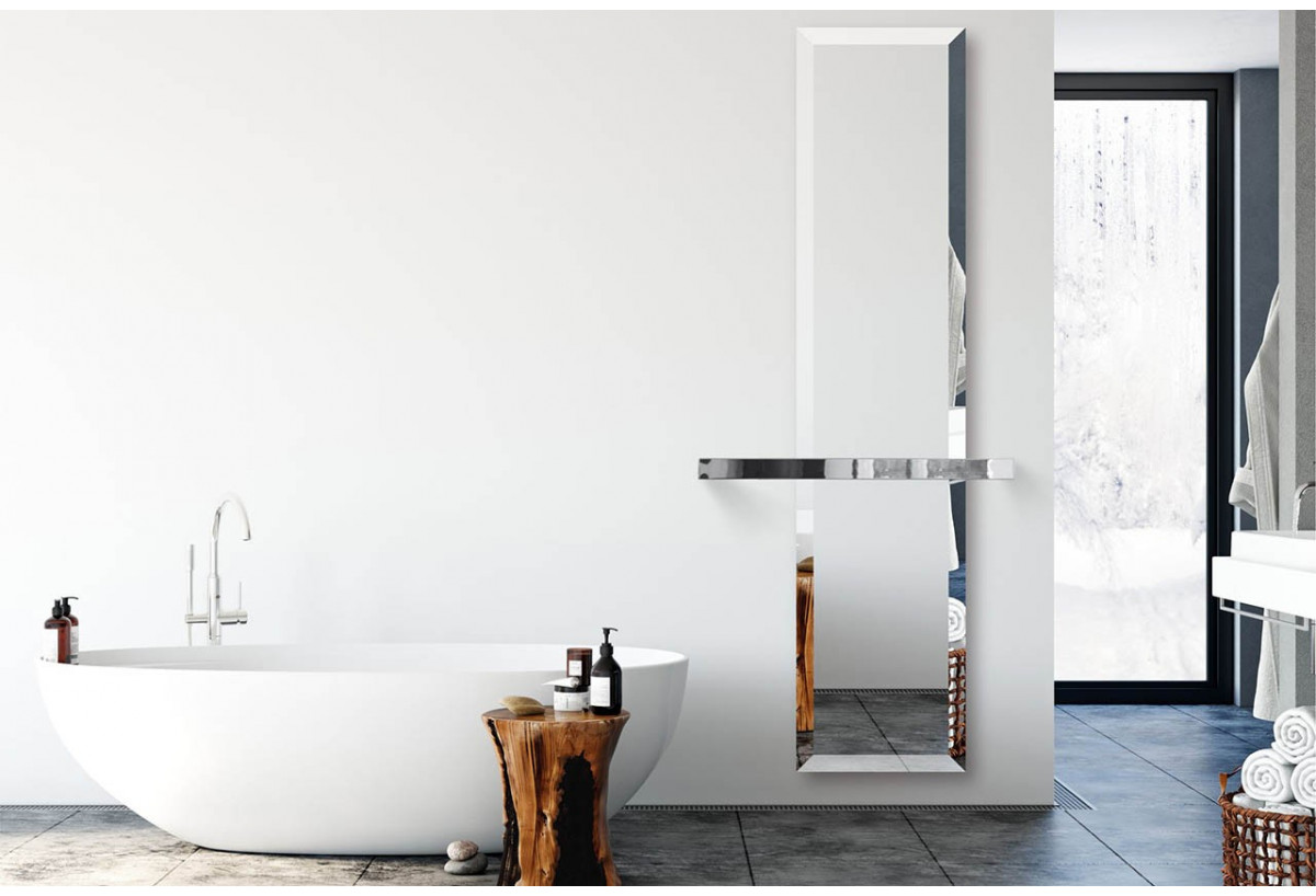 Sèche serviette  avec miroir bizo bain - Ciner : Confort'Mat