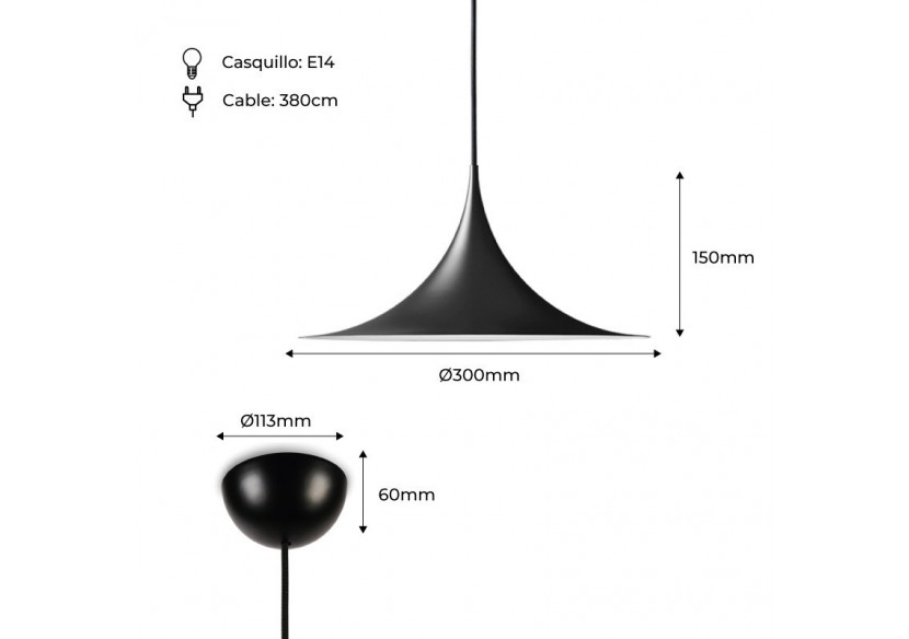 Suspension scandinave "Harry"-E14 - L3058-N - Barcelona LED