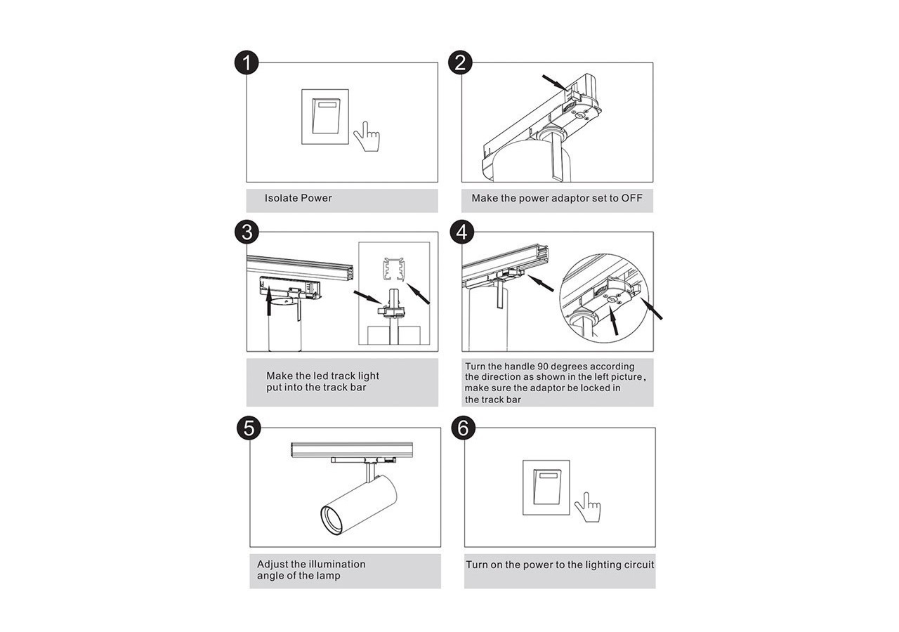 Spot rail triphasé LED 36W CCT Triac Dimmable - B00220-N-DIMCCT - Barcelona LED