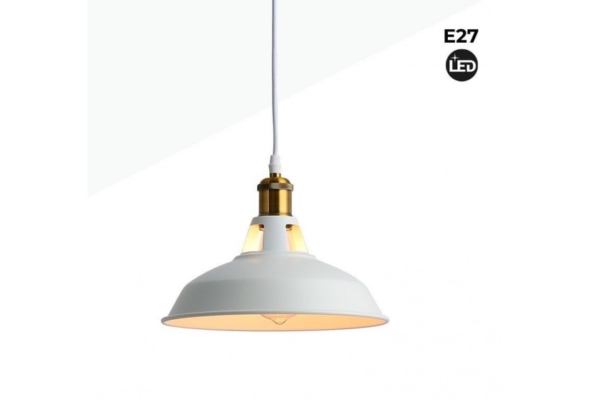 Suspension style rétro industriel "MANACOR" avec dôme en métal - LN1106-B - Barcelona LED