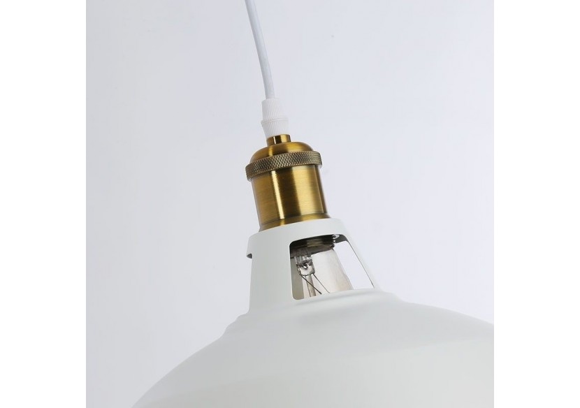 Suspension style rétro industriel "MANACOR" avec dôme en métal - LN1106-B - Barcelona LED